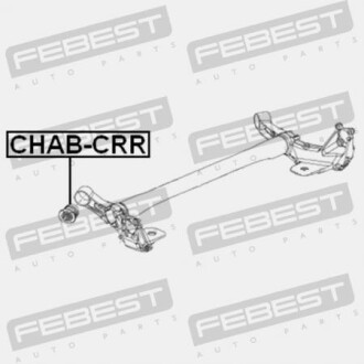 Фото 2 - Сайлентблок підрамника FEBEST CHAB-CRR (CHABCRR)