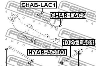 Фото 2 - Сайлентблок рычага FEBEST CHAB-LAC1 (CHABLAC1)