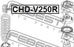 Фото 2 - Стійка амортизатору (амортизатор) FEBEST CHD-V250R