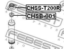 Фото 2 - Пильник/відбійник FEBEST CHSB-001 (CHSB001)