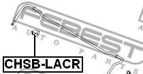 Фото 2 - Втулка стабилизатора FEBEST CHSBLACR