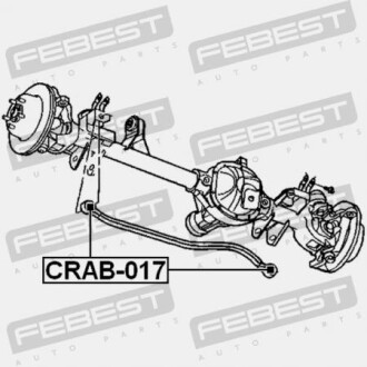 Фото 2 - Сайлентблок важеля FEBEST CRAB017