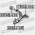 САЙЛЕНБЛОК ЗАДНИЙ ПЕРЕДНЕГО РЫЧАГА - (k04743094AA, 4743094AA, 04743094AA) FEBEST CRAB-018 (фото 2)