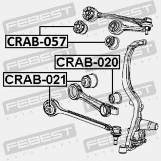Фото 2 - Сайлентблок рычага FEBEST CRAB020