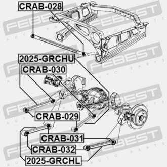 Фото 2 - Сайлентблок важеля FEBEST CRAB029
