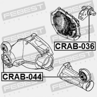 Фото 2 - Сайлентблок підвіски FEBEST CRAB-036 (CRAB036)