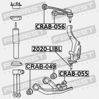Фото 2 - Сайлентблок важеля FEBEST CRAB049