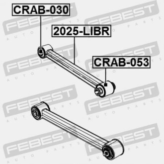 Фото 2 - Сайлентблок важеля FEBEST CRAB053
