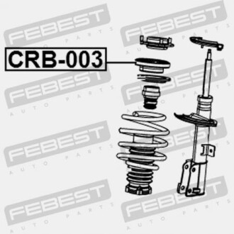 Фото 2 - Підшипник амортизатора FEBEST CRB003