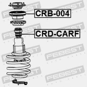 Фото 2 - Подшипник амортизатора FEBEST CRB004