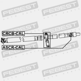 Фото 2 - Підшипник карданного валу FEBEST CRCBCAL
