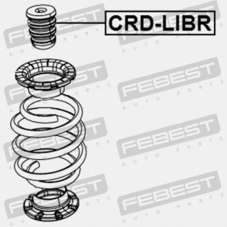 Фото 2 - Стійка амортизатору (амортизатор) FEBEST CRDLIBR