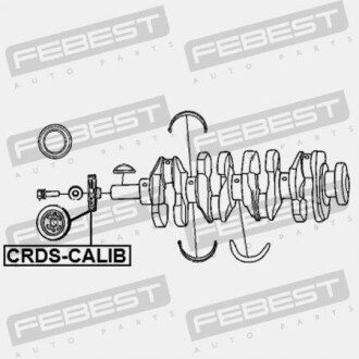 Фото 2 - Шкив коленвала / Демфер FEBEST CRDSCALIB