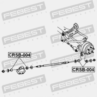 Фото 2 - Сайлентблок важеля FEBEST CRSB004