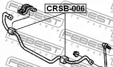 Фото 2 - Втулка стабілізатора FEBEST CRSB-006