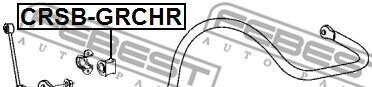 Фото 2 - Втулка стабілізатора FEBEST CRSB-GRCHR (CRSBGRCHR)