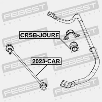 Фото 2 - Втулка стабілізатора FEBEST CRSB-JOURF (CRSBJOURF)
