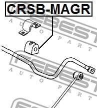 Фото 2 - Втулка стабилизатора FEBEST CRSB-MAGR