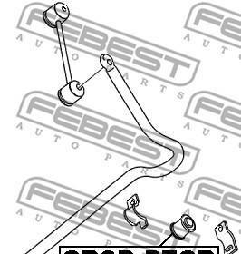 Фото 2 - Втулка стабілізатора FEBEST CRSB-PTCR (CRSBPTCR)