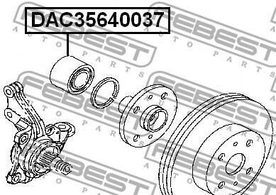 Фото 2 - Подшипник ступицы FEBEST DAC35640037