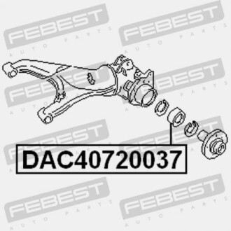 Фото 2 - Подшипник ступицы FEBEST DAC40720037