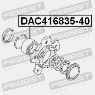 Фото 2 - Подшипник ступицы FEBEST DAC416835-40 (DAC41683540)