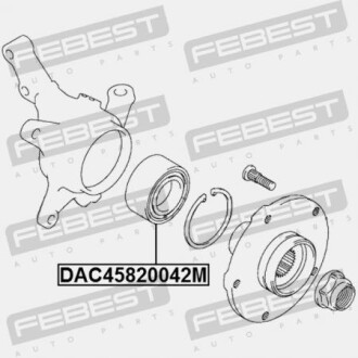 Фото 2 - Підшипник маточини FEBEST DAC45820042M