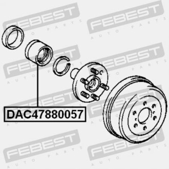 Фото 2 - Подшипник ступицы FEBEST DAC47880057