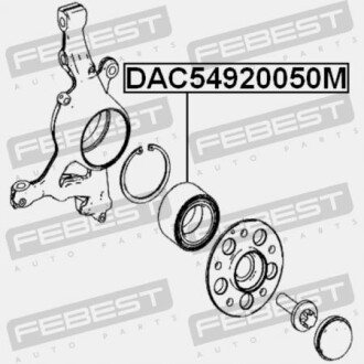Фото 2 - Подшипник ступицы FEBEST DAC54920050M