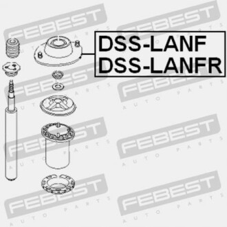 Фото 2 - Опора стойки амортизатора FEBEST DSS-LANFR (DSSLANFR)