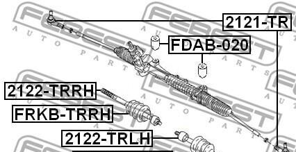 Фото 2 - Сайлентблок рульової рейки FEBEST FDAB-020