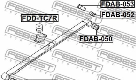 Фото 2 - Ресора FEBEST FDAB-051 (FDAB051)