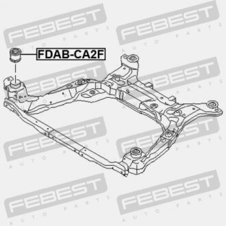 Фото 2 - Сайлентблок підрамника FEBEST FDABCA2F
