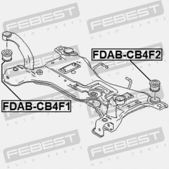 Фото 2 - Сайлентблок подрамника FEBEST FDAB-CB4F1 (FDABCB4F1)