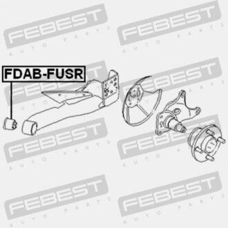 Фото 2 - Сайлентблок підрамника FEBEST FDAB-FUSR