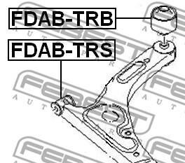 Фото 2 - Сайлентблок важеля FEBEST FDAB-TRS