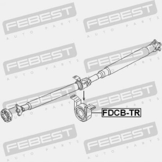 Фото 2 - Підшипник карданного валу FEBEST FDCBTR