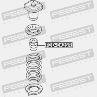 Фото 2 - Стойка амортизатору (амортизатор) FEBEST FDDCA2SR