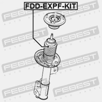 Фото 2 - Стійка амортизатору (амортизатор) FEBEST FDDEXPFKIT