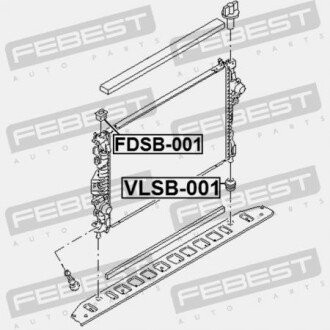 Фото 2 - Прочий элемент системы охлаждения FEBEST FDSB001