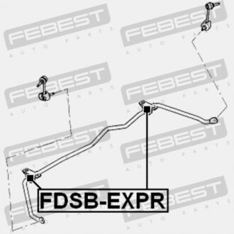 Фото 2 - Втулка стабилизатора FEBEST FDSBEXPR