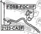 Подушка стабілізатора перед C-Max/Focus/Volvo V40 10- (23,5 мм) - (1810326, 1718026, 1715440) FEBEST FDSB-FOCIIIF (фото 2)