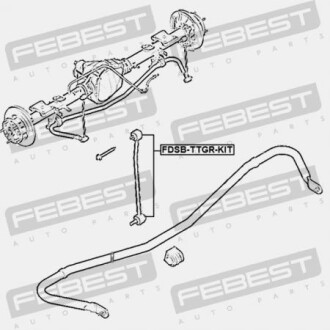 Фото 2 - Сайлентблок важеля FEBEST FDSB-TTGR-KIT