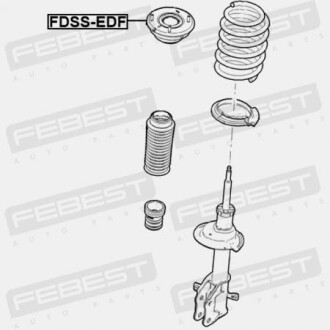 Фото 2 - Опора стойки амортизатора FEBEST FDSSEDF