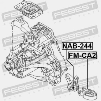 Фото 2 - Подушка крепления КПП FEBEST FM-CA2 (FMCA2)