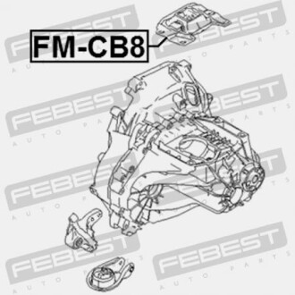 Фото 2 - Подушка двигуна FEBEST FMCB8