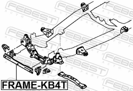 Фото 2 - Автозапчастина FEBEST FRAMEKB4T