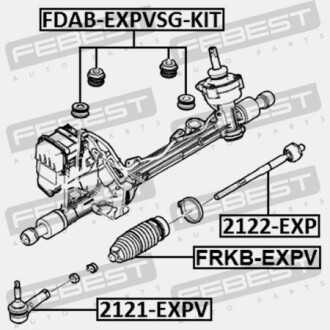 Фото 2 - Рулевая рейка и крепление FEBEST FRKBEXPV