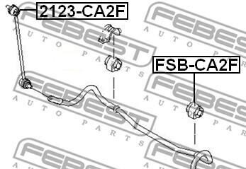 Фото 2 - Втулка стабілізатора FEBEST FSBCA2F