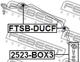 Фото 2 - Втулка стабілізатора FEBEST FTSB-DUCF (FTSBDUCF)